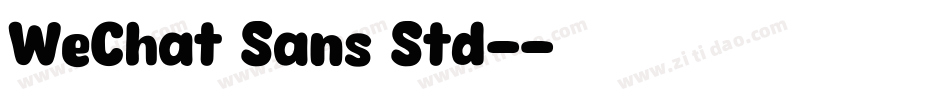 WeChat Sans Std-字体转换